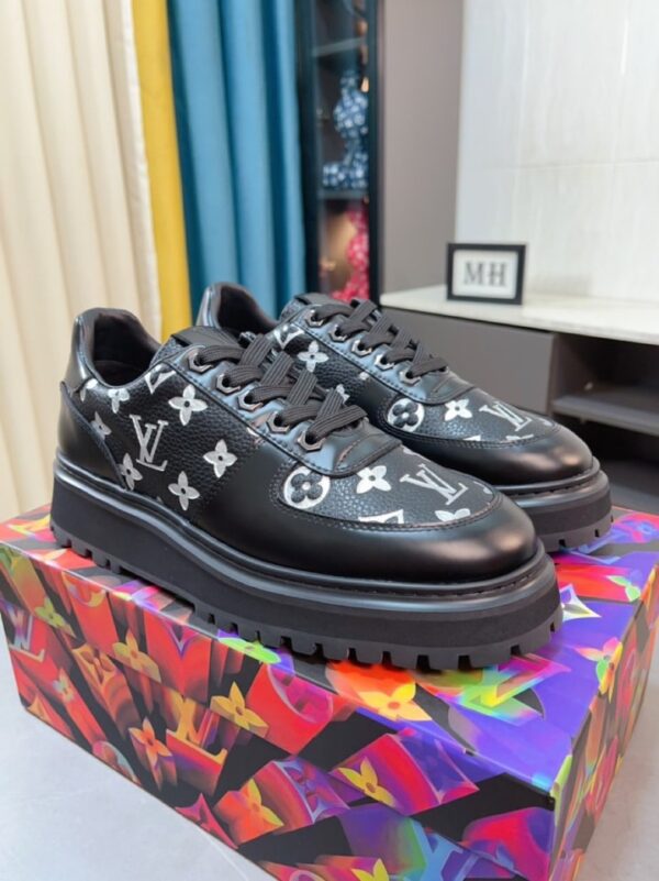 LOUIS VUITTON MEN’S SNEAKERS MONOGRAM EMPREINTE BLACK - Image 3