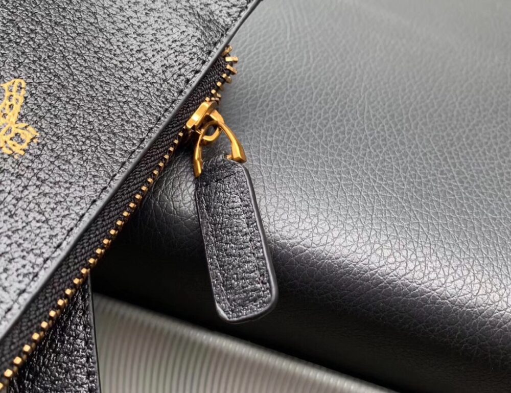 GUCCI BEE STAR LEATHER CLUTCH BLACK 28CM 495066 DJ2KT 8474 - Image 7