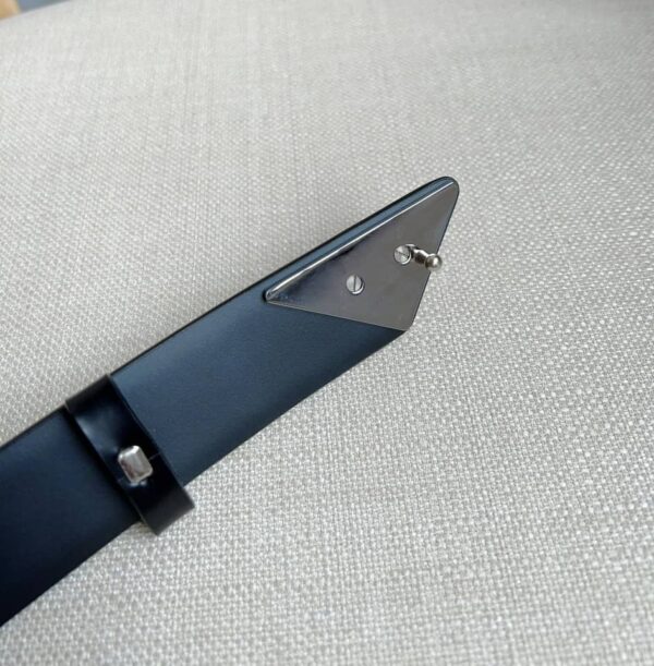 PRADA SPAZZOLATO LOGO BLACK BELTS 2CM250 ZO6 F0002 - Image 2