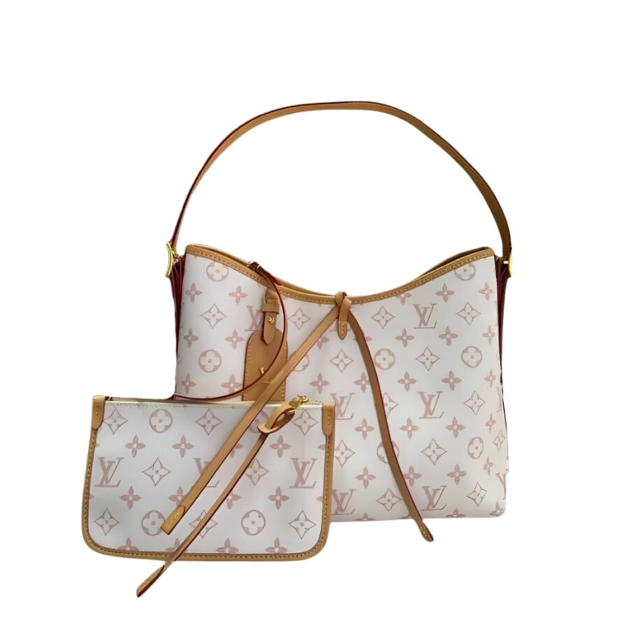 LOUIS VUITTON CARRYALL PM BAG PINK 30CM