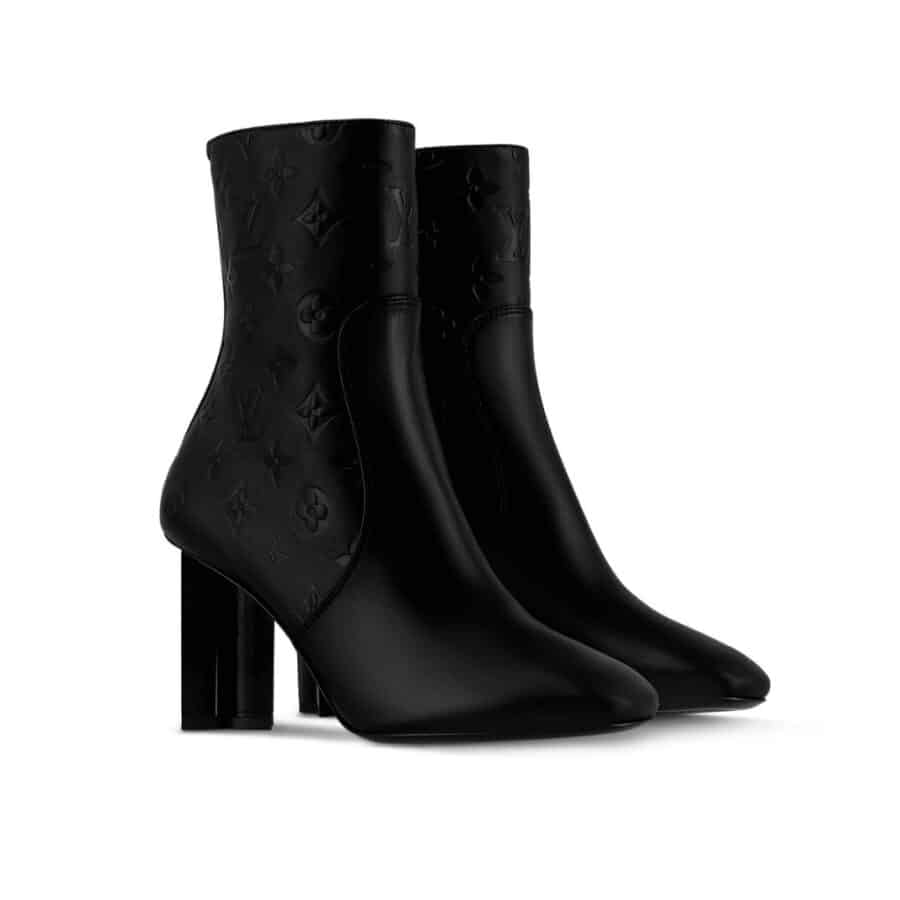 Louis Vuitton Silhouette Ankle Boot Black 1Abp9J