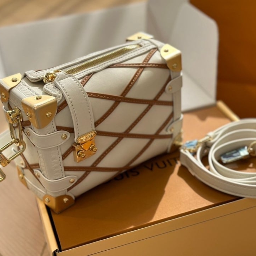 LOUIS VUITTON SIDE TRUNK PM CRÈME BEIGE 19CM M25216 - Image 3