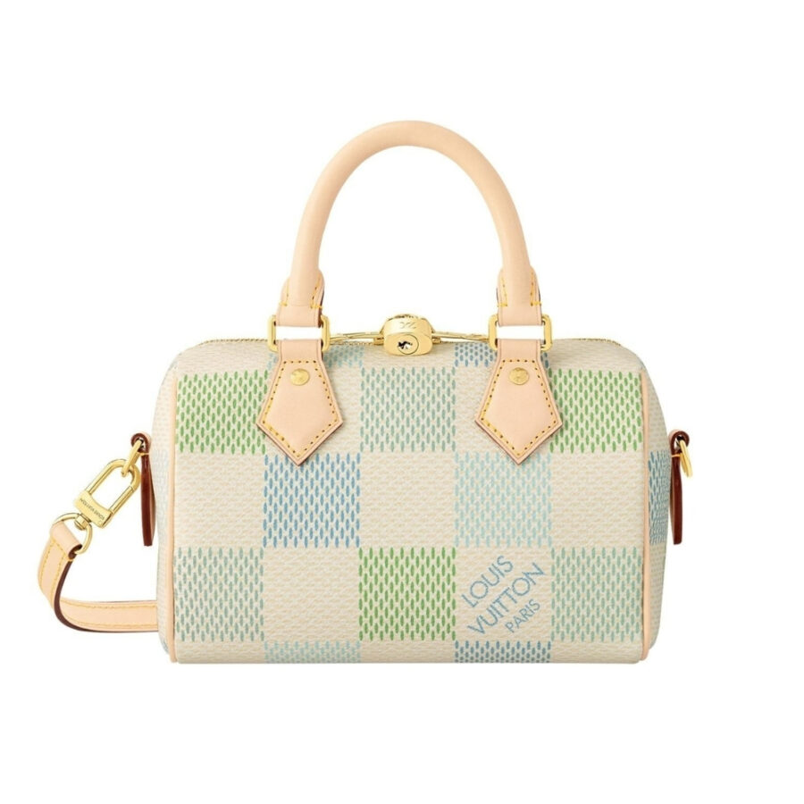 LOUIS VUITTON SPEEDY BANDOULIÈRE 20 DAMIER CANVAS PISTACHIO 20CM N40515