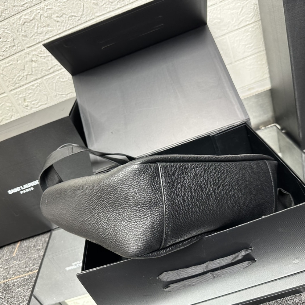 SAINT LAURENT LE 5 À 7 BEA IN GRAINED LEATHER BLACK 50CM 763435AADUU1000 - Image 8