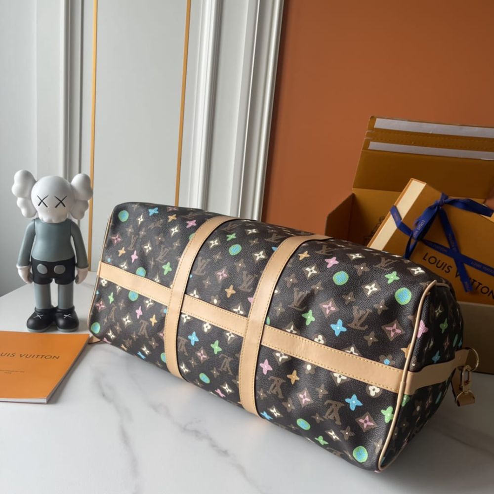 Louis Vuitton Keepall Bandoulière 50 Monogram Craggy Chocolate 50Cm M24901 - Image 3