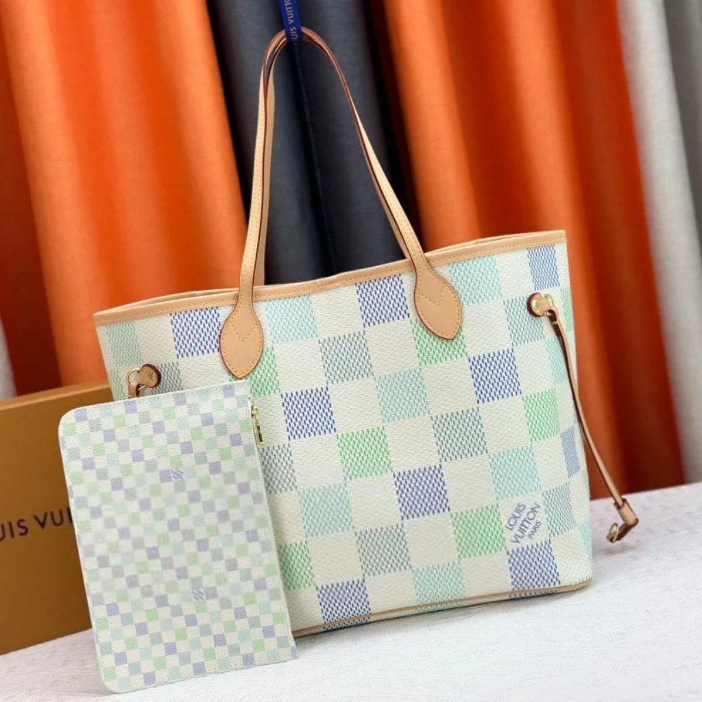 Louis Vuitton Neverfull MM Damier Canvas Pistachio 31Cm - Image 2