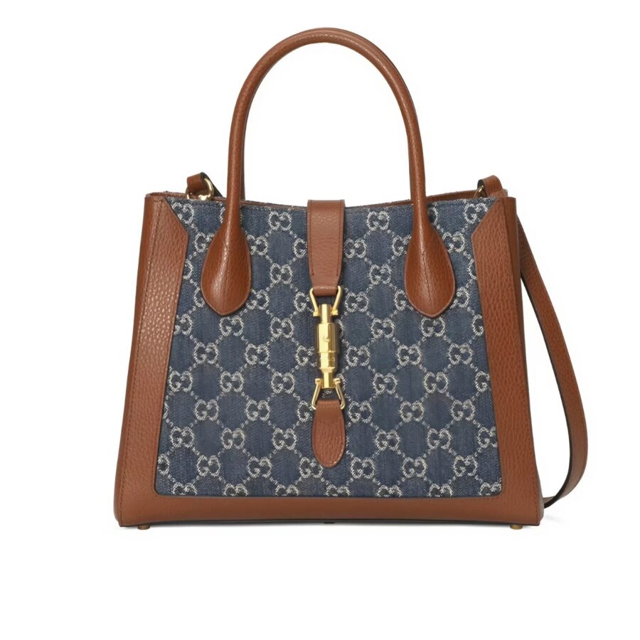 GUCCI JACKIE 1961 ORIGINAL GG DARK DENIM BLUE 30CM 649016 2KQGG 8375