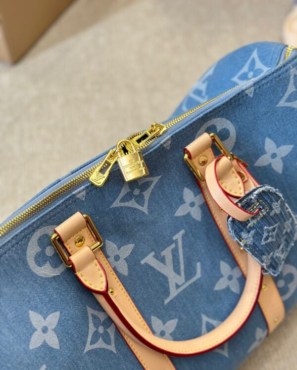 LOUIS VUITTON KEEPALL BANDOULIÈRE DENIM BLUE 45CM M24315 - Image 3