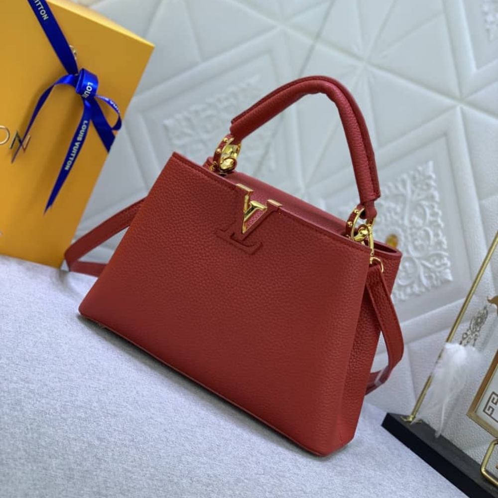 LOUIS VUITTON CAPUCINES BB BAG SCARLET RED 27CM M52689 - Image 3