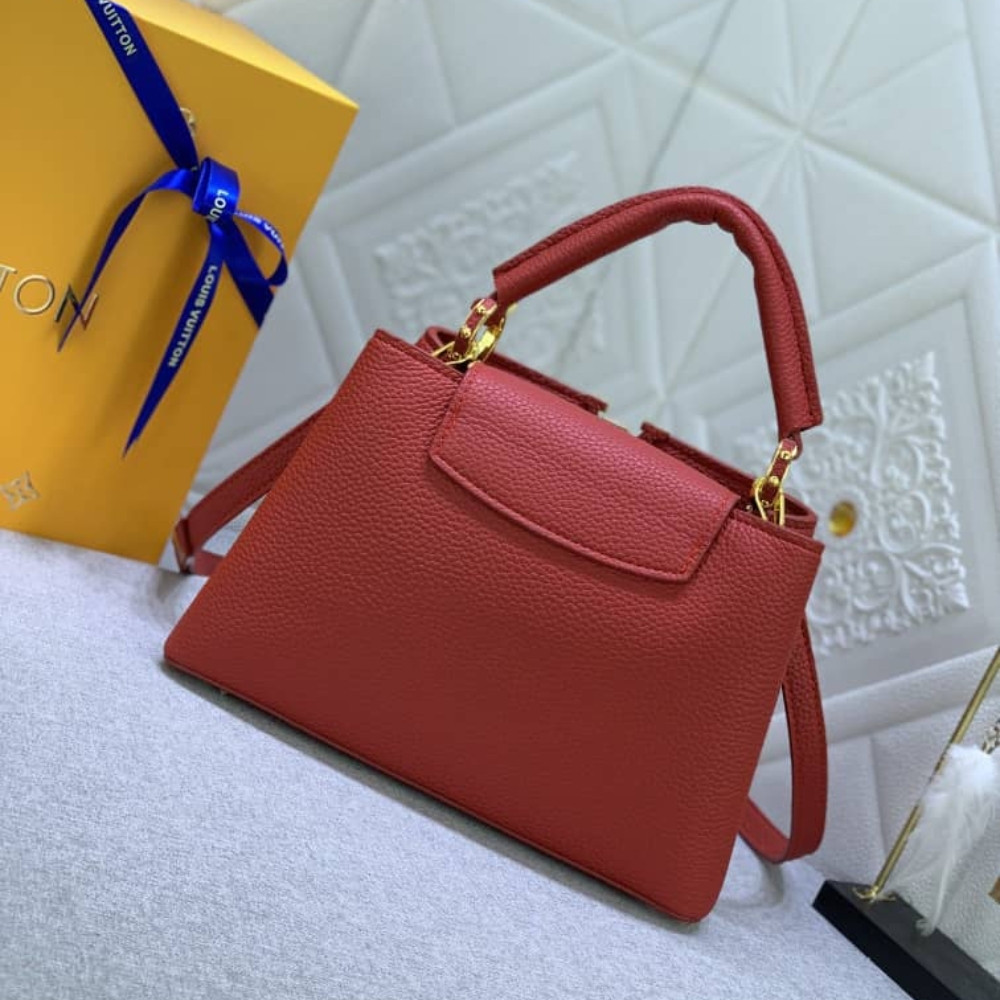 LOUIS VUITTON CAPUCINES BB BAG SCARLET RED 27CM M52689 - Image 4