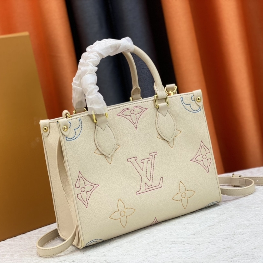 LOUIS VUITTON ONTHEGO PM MONOGRAM PATTERN BEIGE 25CM M46629 - Image 4