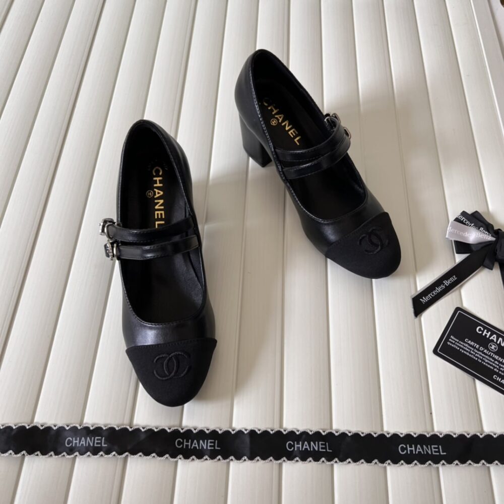 CHANEL MARY JANES AND GROSGRAIN BLACK G45696 B16524 NX492 - Image 7