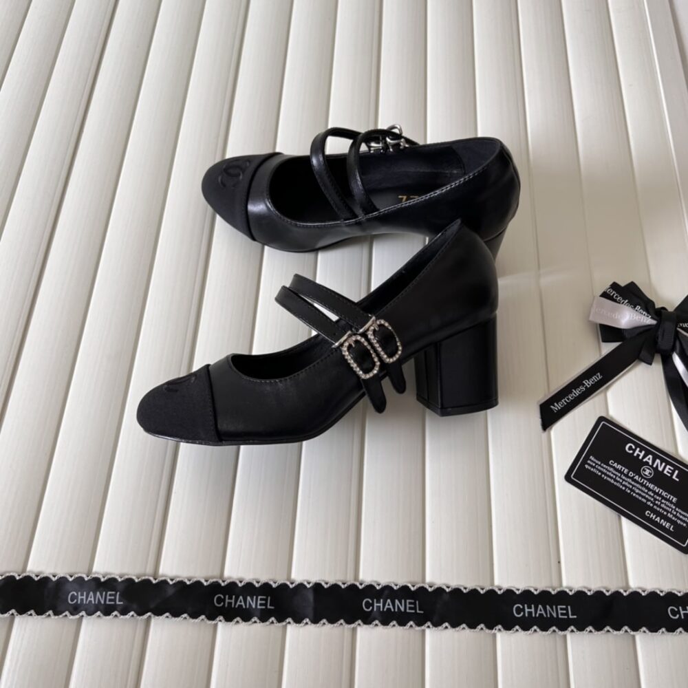 CHANEL MARY JANES AND GROSGRAIN BLACK G45696 B16524 NX492 - Image 6