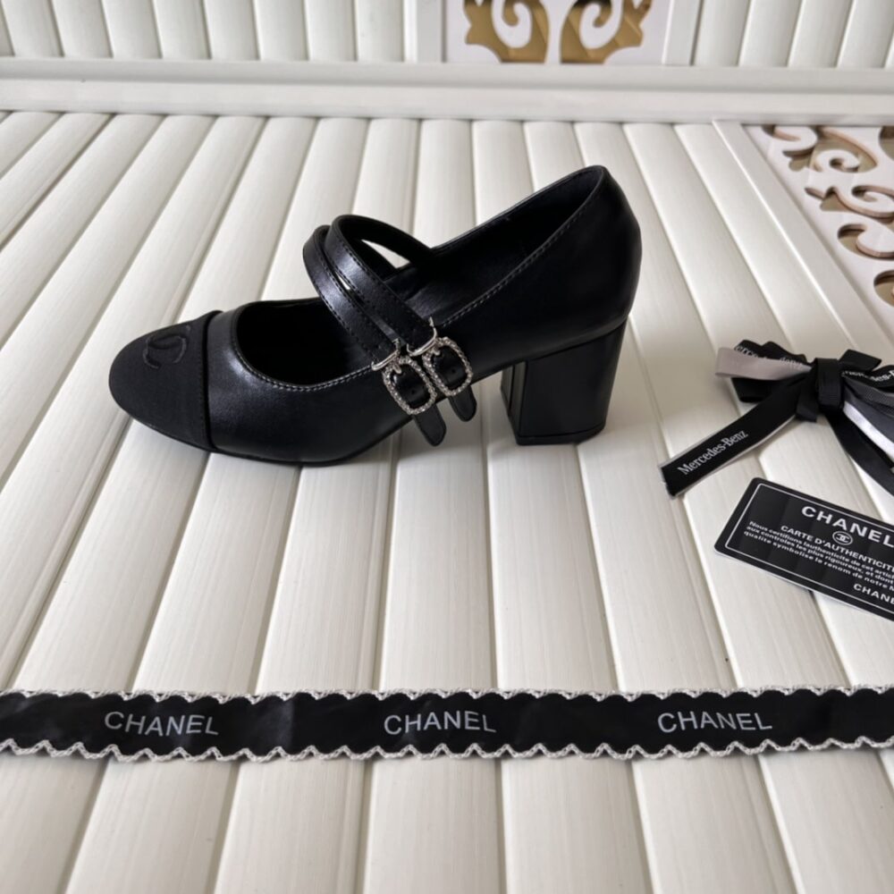 CHANEL MARY JANES AND GROSGRAIN BLACK G45696 B16524 NX492 - Image 5