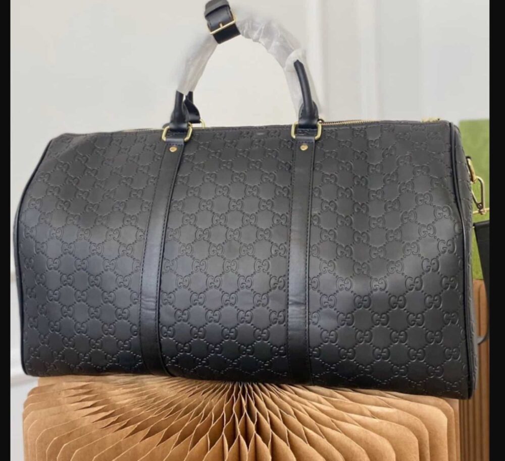 GUCCI GG CARRY ON DUFFLE BAG BLACK 50CM - Image 6