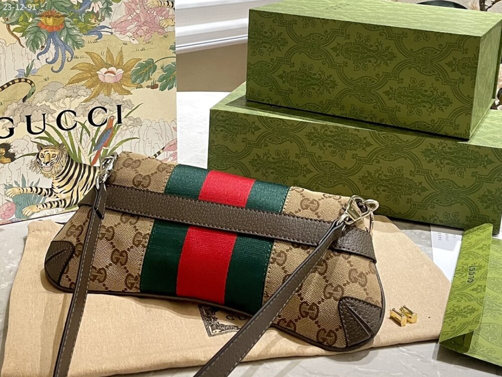 GUCCI HORSEBIT CHAIN SMALL SHOULDER BAG BEIGE 29CM ‎764339 FACM2 8747 - Image 6