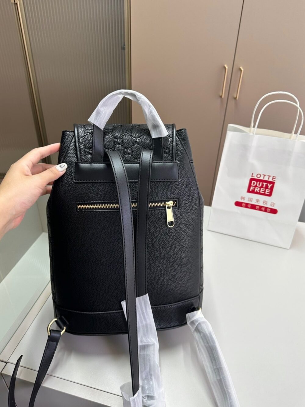 GUCCI 1955 HORSEBIT BACKPACK LARGE ALL BLACK 27CM - Image 3