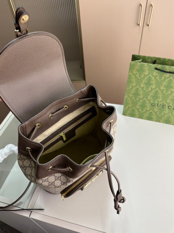GUCCI 1955 HORSEBIT BACKPACK LARGE BROWN 27CM 620849 92TCG 8563 BRWSGR GUB9 - Image 3