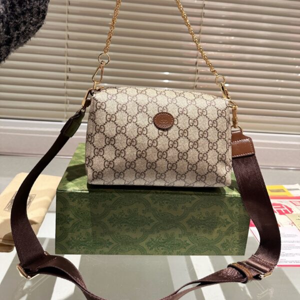 GUCCI COUNTER GG PRINTED SINGLE SHOULDER MESSENGER BAG 21CM - Image 8