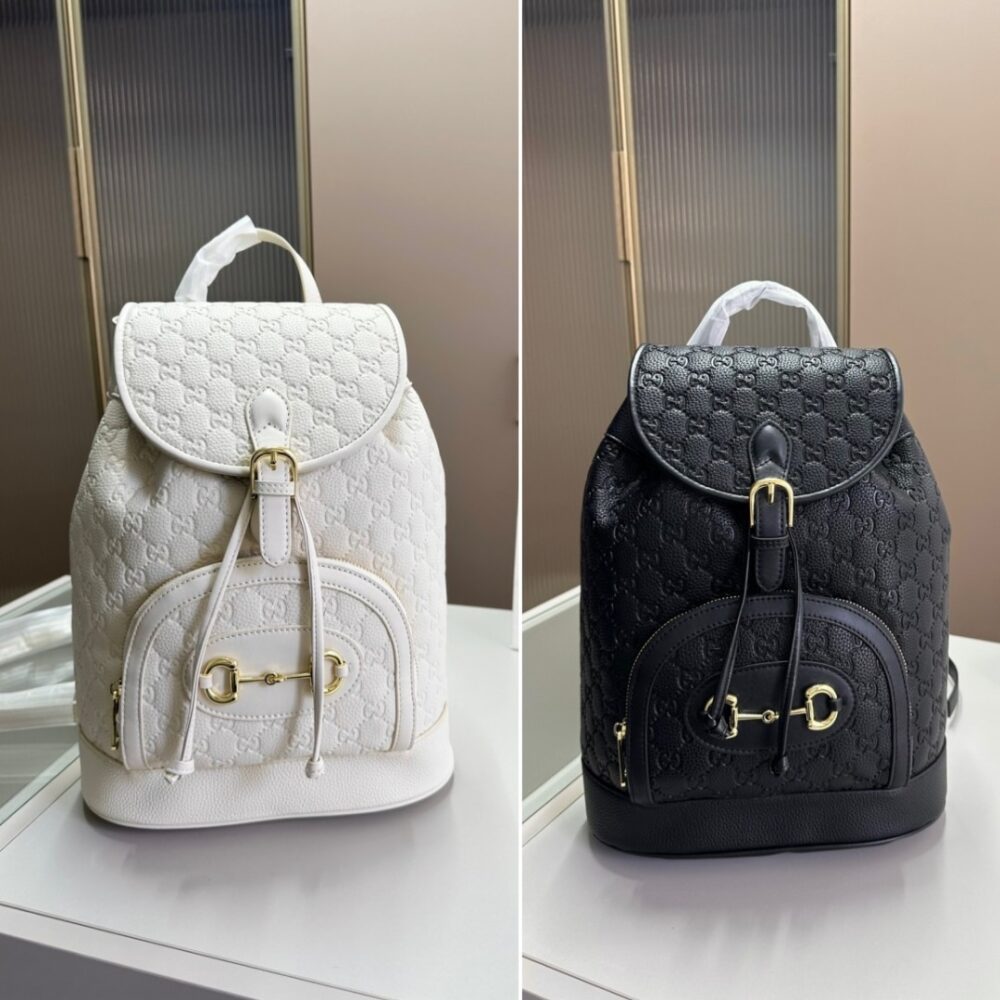 GUCCI 1955 HORSEBIT BACKPACK LARGE ALL BLACK 27CM - Image 7