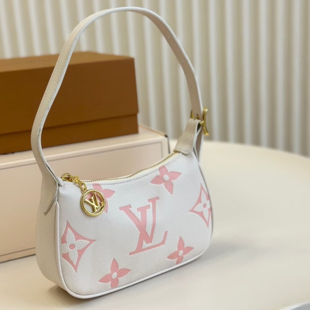LOUIS VUITTON MINI MOON BAG IN LATTE WHITE AND CHAMALLOW PINK 21CM M24108 - Image 2