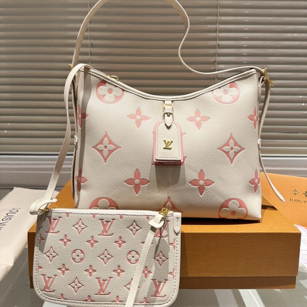LOUIS VUITTON CARRYALL PM BICOLOR LATTE 30CM M24141 - Image 2