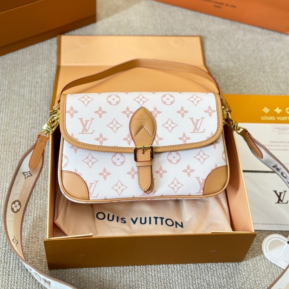 LOUIS VUITTON DIANE SATCHEL MONOGRAM CREAM BEIGE 25CM - Image 2