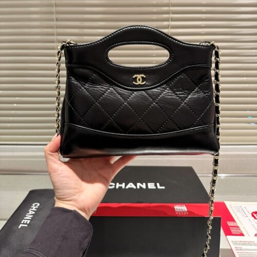 Alternative view of Chanel 24C Mini 31 Clutch With Chain Shiny Black 24Cm