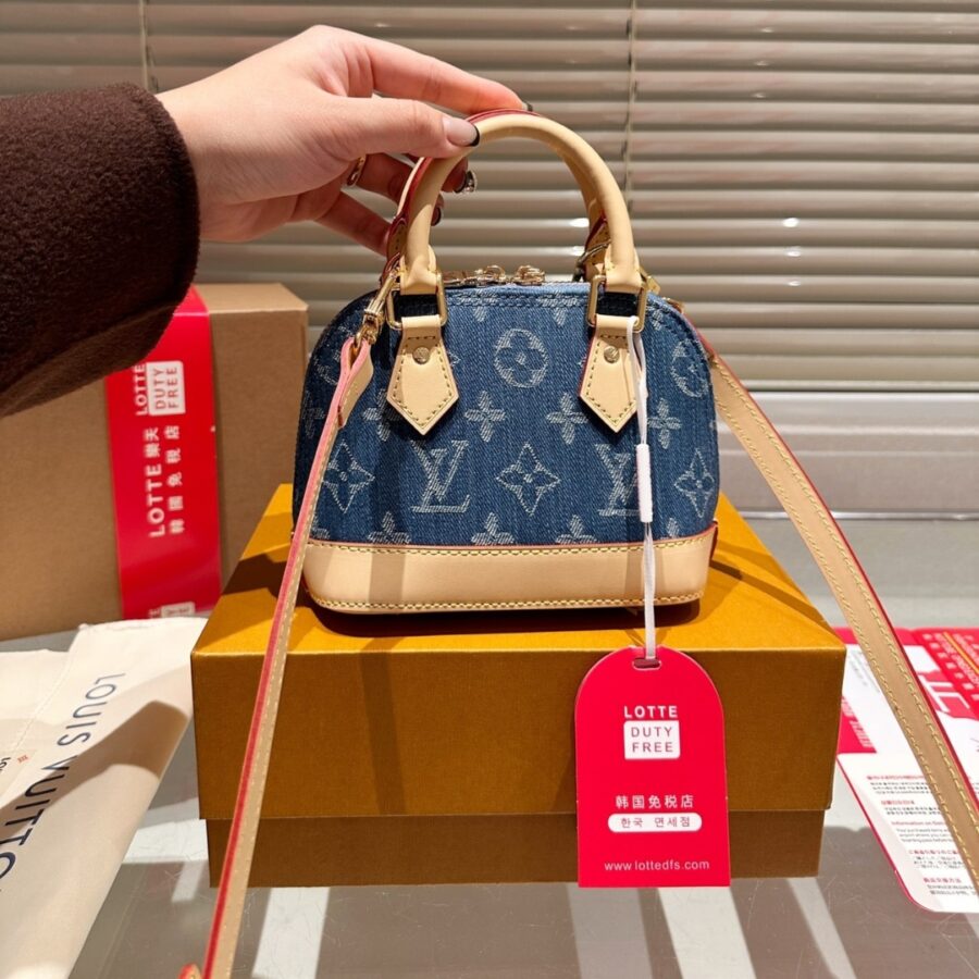 Alternative view of Louis Vuitton Nano Alma Monogram Canvas Denim Blue 16Cm
