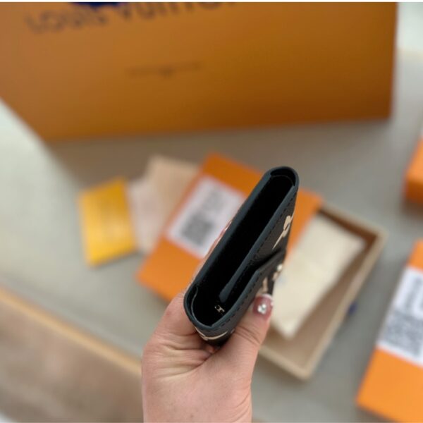 LOUIS VUITTON VICTORINE WALLET BLACK/BEIGE 12CM M80968 - Image 3