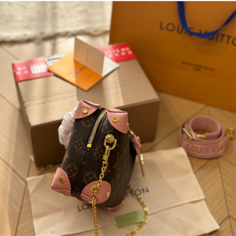 LOUIS VUITTON PEPTITE MALLE SOUPLE PEACH 20CM M45531 - Image 3