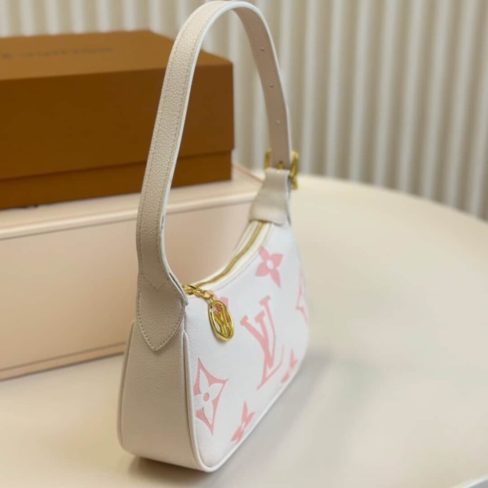 LOUIS VUITTON MINI MOON BAG IN LATTE WHITE AND CHAMALLOW PINK 21CM M24108 - Image 3