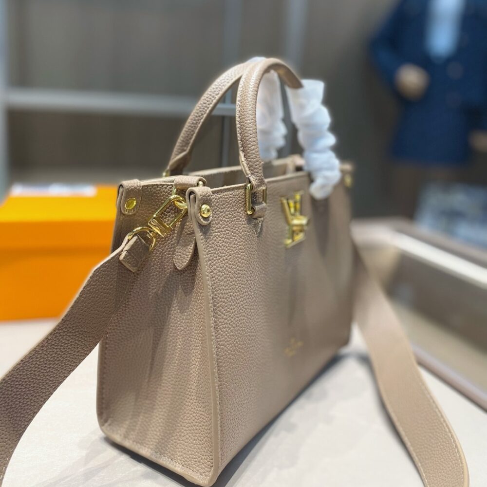 LOUIS VUITTON LOCK AND GO BAGS DARK BEIGE 24CM - Image 3