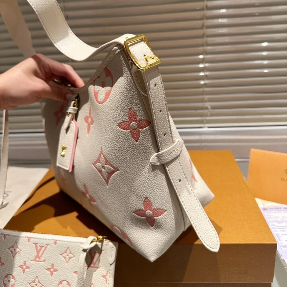 LOUIS VUITTON CARRYALL PM BICOLOR LATTE 30CM M24141 - Image 3