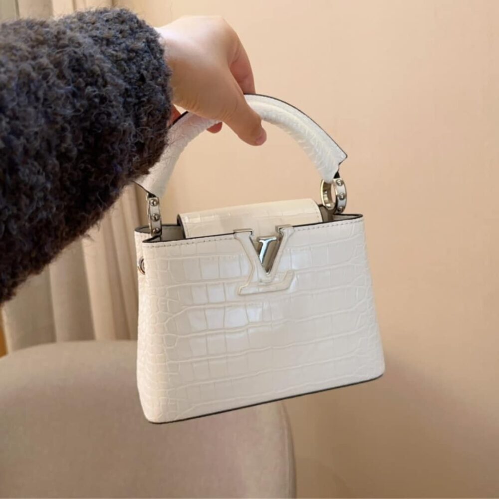 LOUIS VUITTON CAPUCINES MINI WHITE 21CM N93701 - Image 3