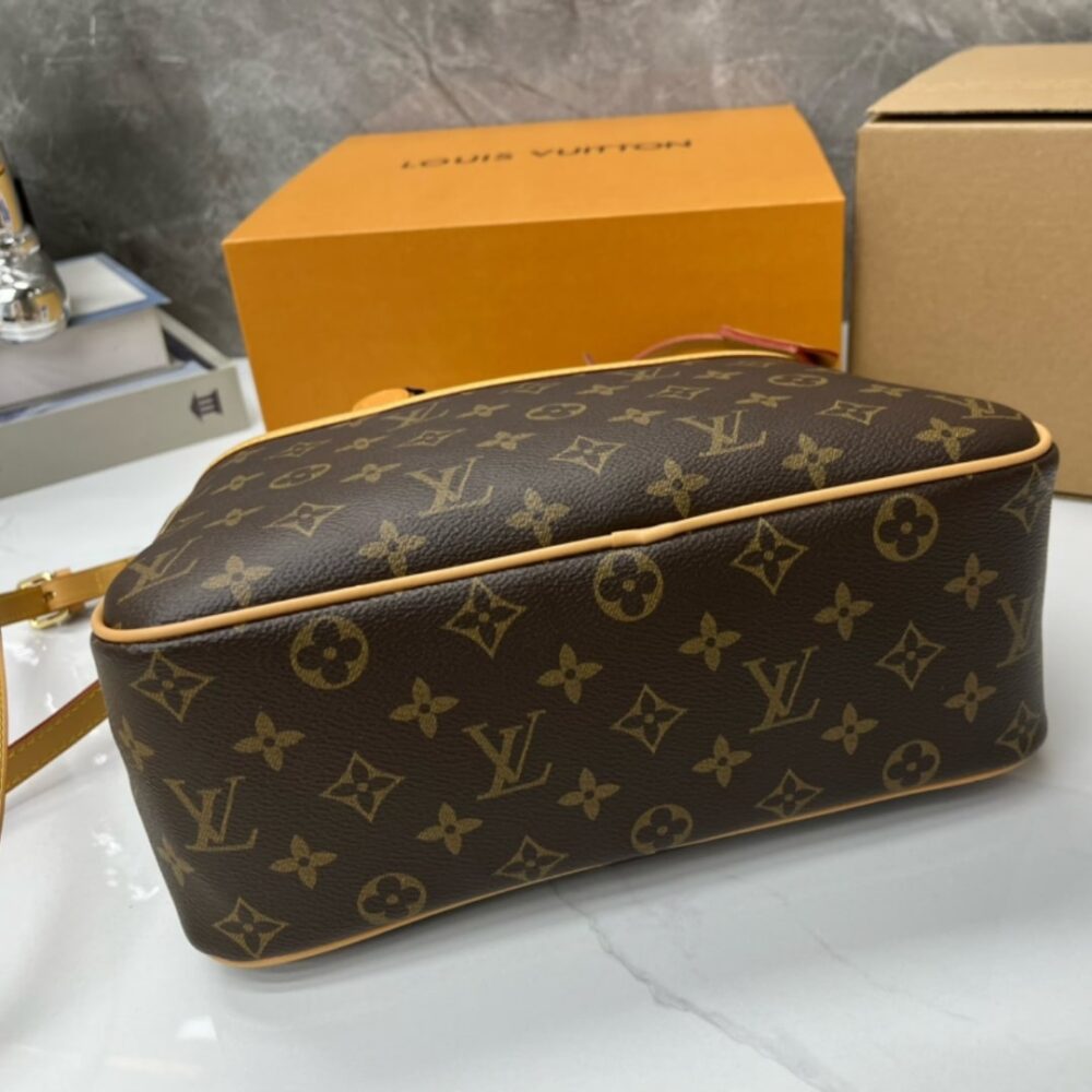 LOUIS VUITTON MONOGRAM DEAUVILLE BOSTON BROWN 28CM M42228 - Image 4