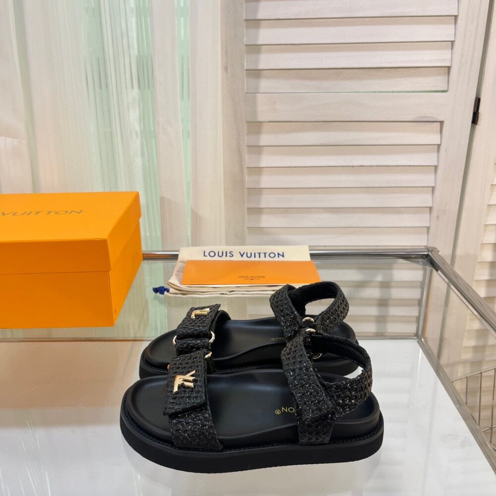 LOUIS VUITTON SUNSET FLAT COMFORT SANDAL BLACK 1ABHFZ - Image 2