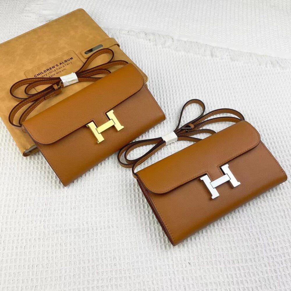 HERMES CONSTANCE WALLET TO GO GOLD EPSOM GOLD HARDWARE 21CM - Image 2