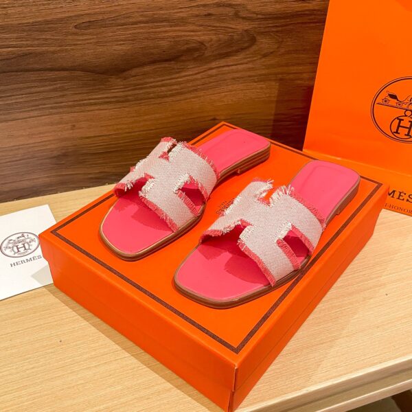 HERMES ORAN SANDAL PINK H231095Z C5350 - Image 9