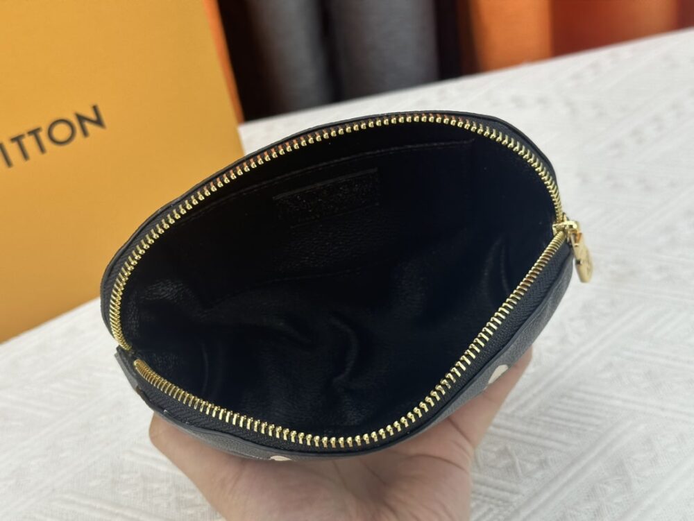 LOUIS VUITTON COSMETIC POUCH PM BLACK 17CM M59086 - Image 2