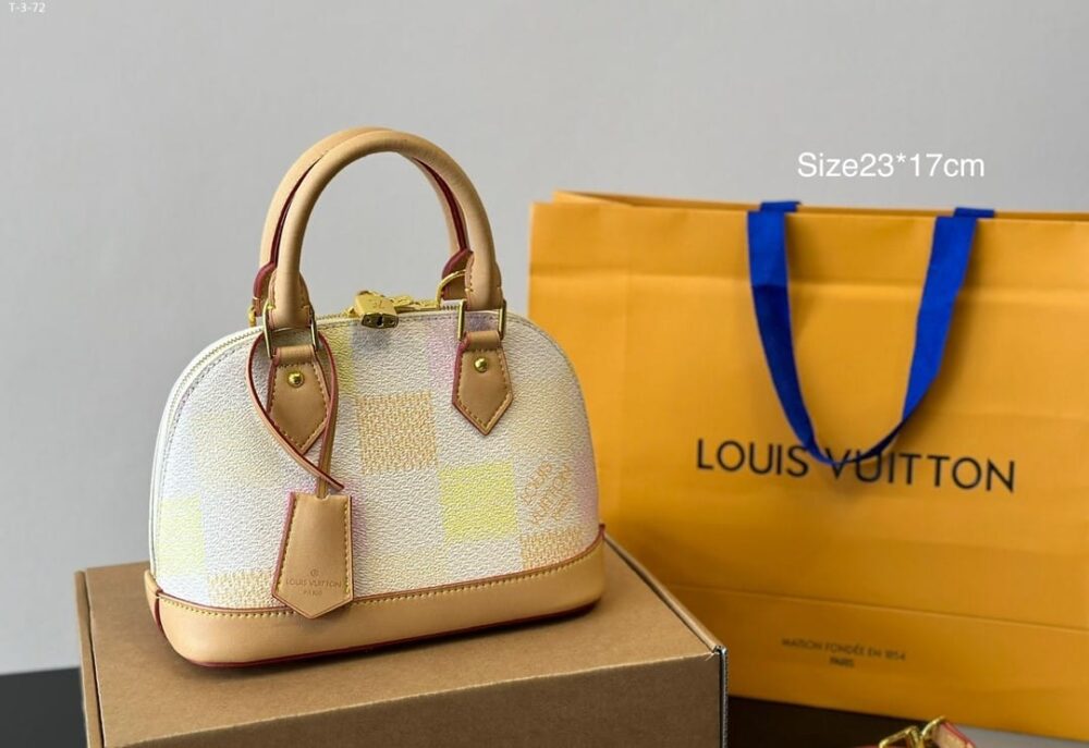 LOUIS VUITTON ALMA BB DAMIER CANVAS PEACH 23CM N40516 - Image 2