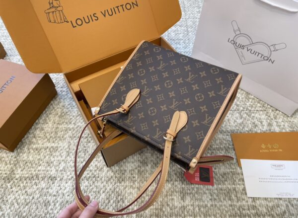 LOUIS VUITTON POPINCOURT HART TOTE HANDBAG MONOGRAM CANVAS 28CM M40007 - Image 2