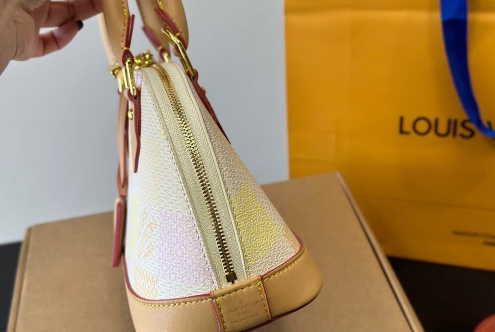 LOUIS VUITTON ALMA BB DAMIER CANVAS PEACH 23CM N40516 - Image 5