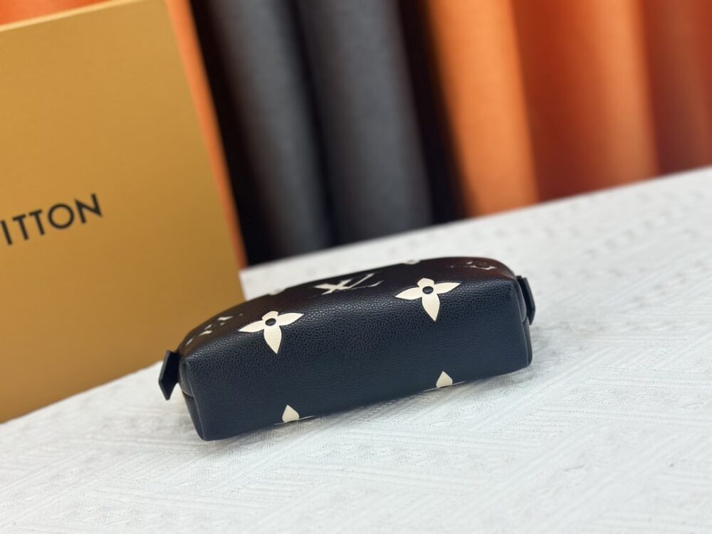 LOUIS VUITTON COSMETIC POUCH PM BLACK 17CM M59086 - Image 5