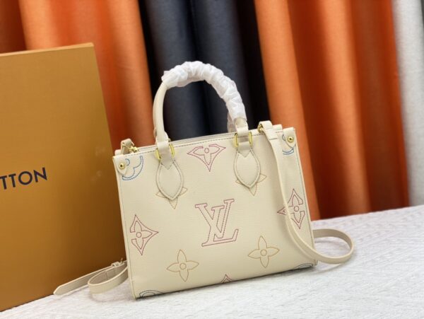 LOUIS VUITTON ONTHEGO PM HANDBAG BEIGE 25CM M46629 - Image 7