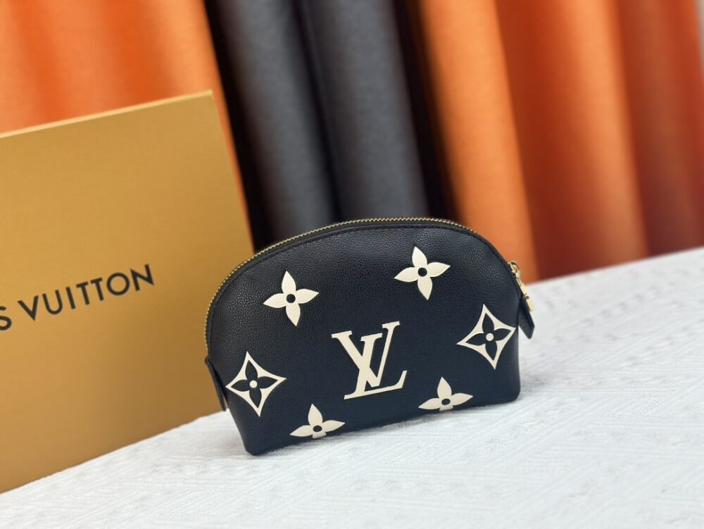 LOUIS VUITTON COSMETIC POUCH PM BLACK 17CM M59086 - Image 7