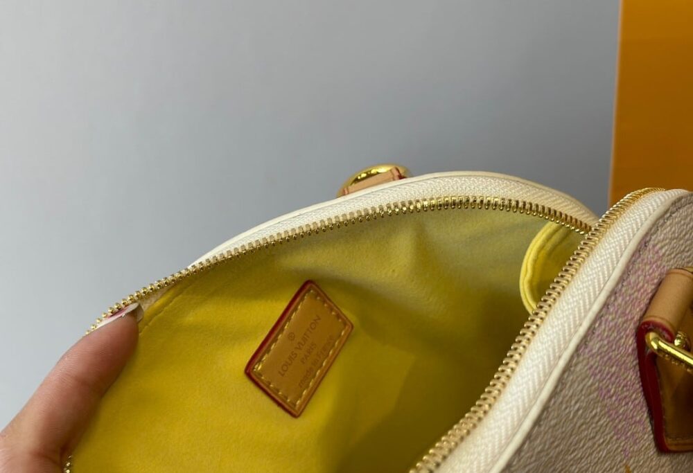 LOUIS VUITTON ALMA BB DAMIER CANVAS PEACH 23CM N40516 - Image 9