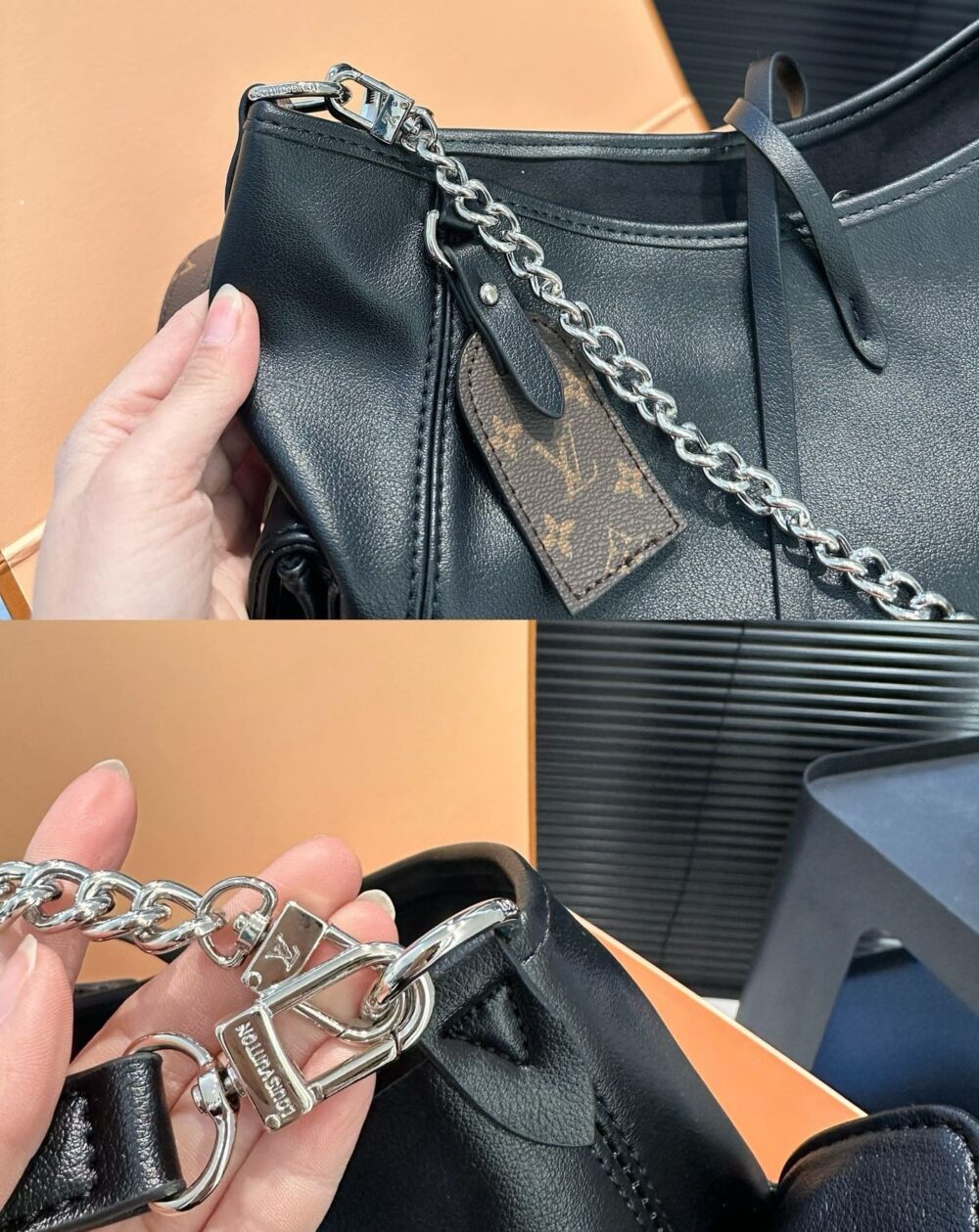 LOUIS VUITTON CARRYALL CARGO VIBE PM BAG BLACK 34CM M24861 - Image 9