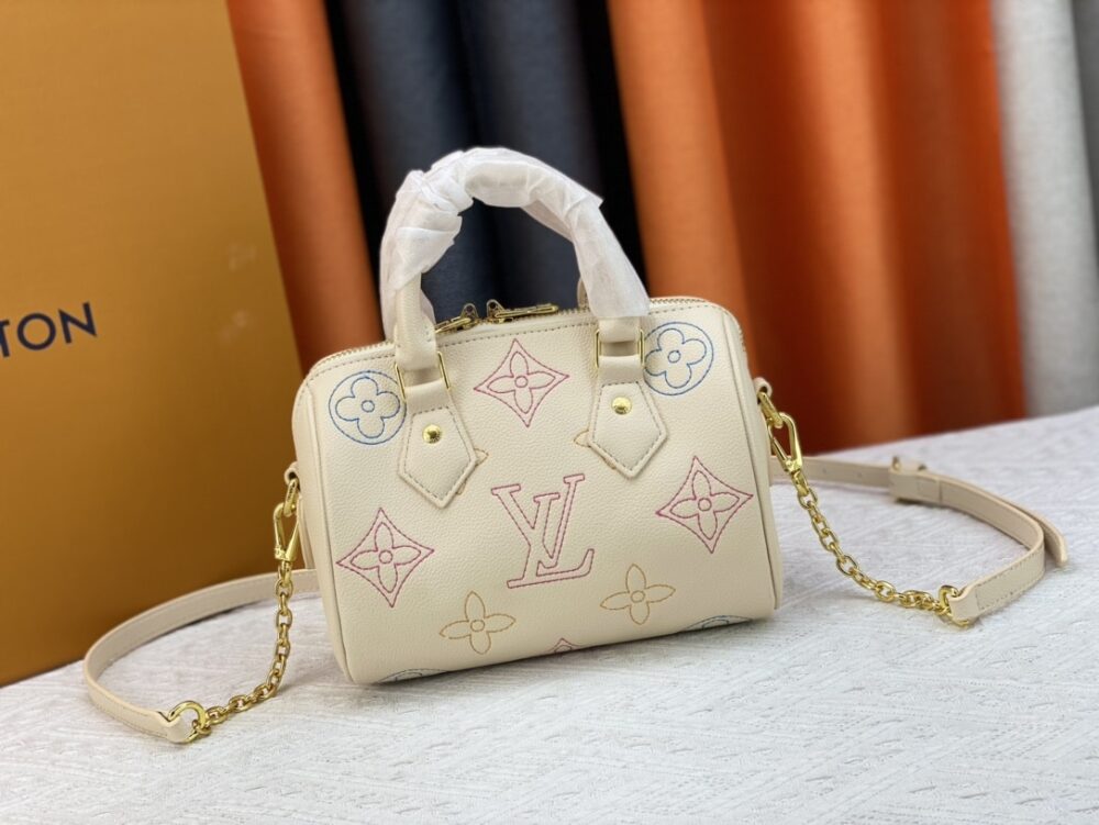 LOUIS VUITTON SPEEDY BANDOULIÈRE MONOGRAM EMPREINTE 20CM M46667 - Image 10