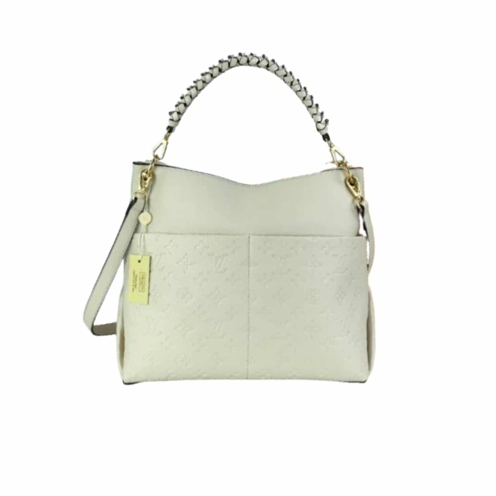 Louis Vuitton Maida Hobo Handbag White 33Cm